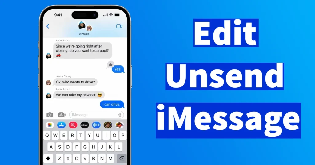 Edit and Unsend an iMessage on iPhone