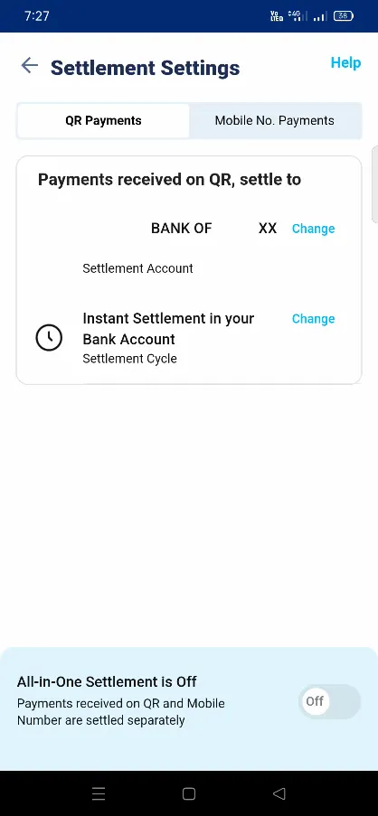 Paytm for Business Bank Account Added