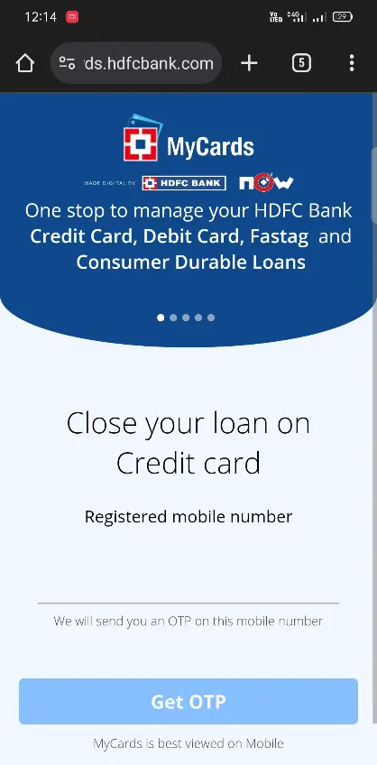 HDFC My Cards