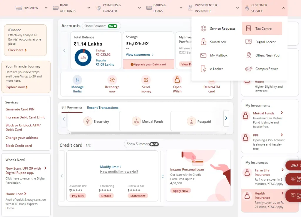 ICICI Dashboard