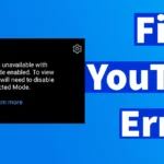 This Video is Unavailable with Restricted Mode Enabled