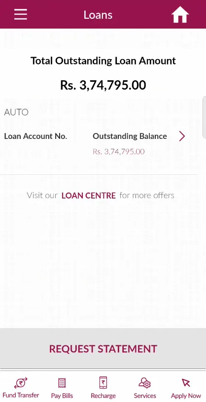 Axis Loan Page