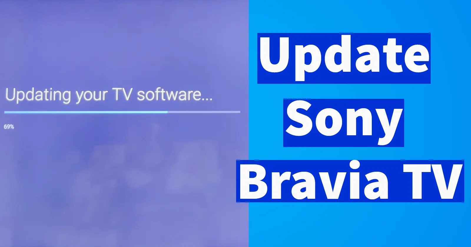 How to Update Sony Bravia TV » Reveal That