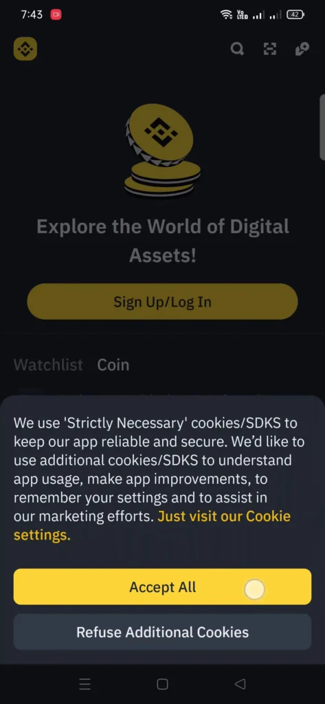 Binance Cookies