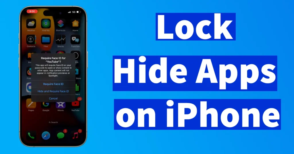 Lock Hide Apps on iPhone