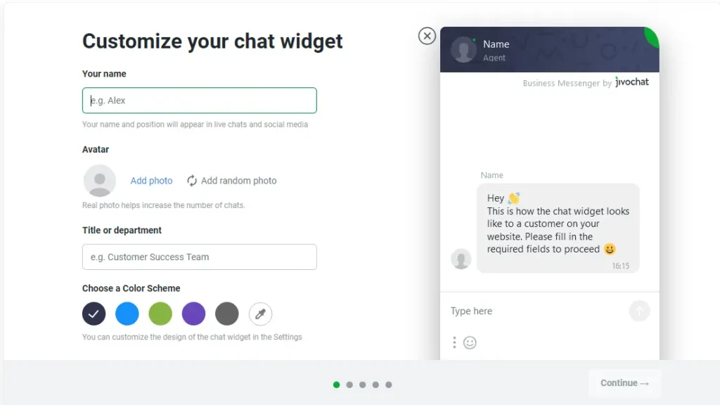 Customize your Chat Widget