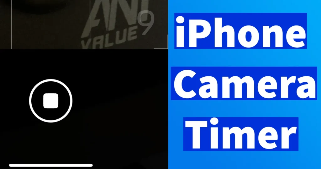 Set Timer on iPhone Camera