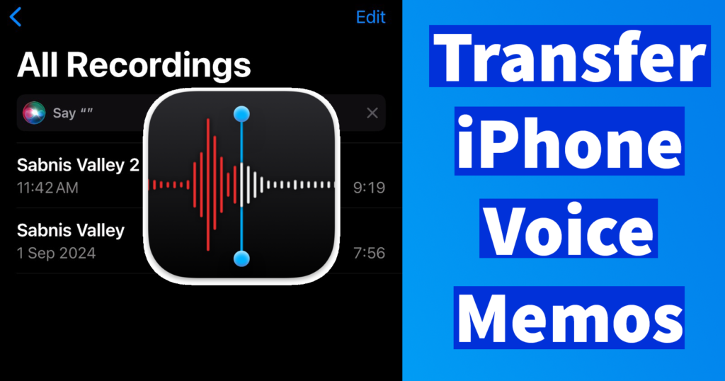 Transfer iPhone Voice Memos to PC