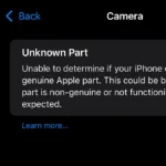 Unable to Determine if your iPhone Camera is a Genuine Apple Part