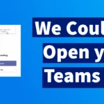 We Couldn't Open your Teams app. Join your meeting on the web instead.