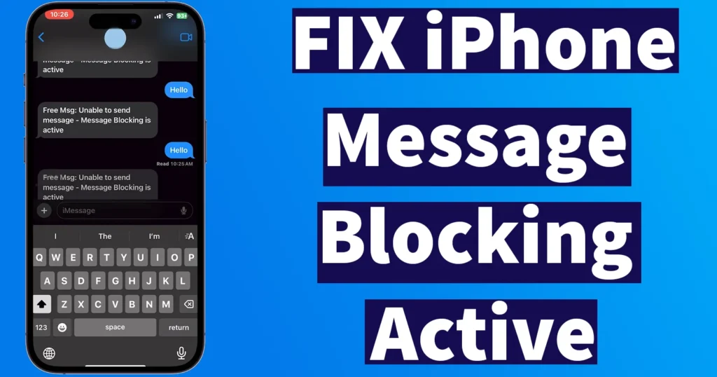 Message Blocking Is Active on iPhone