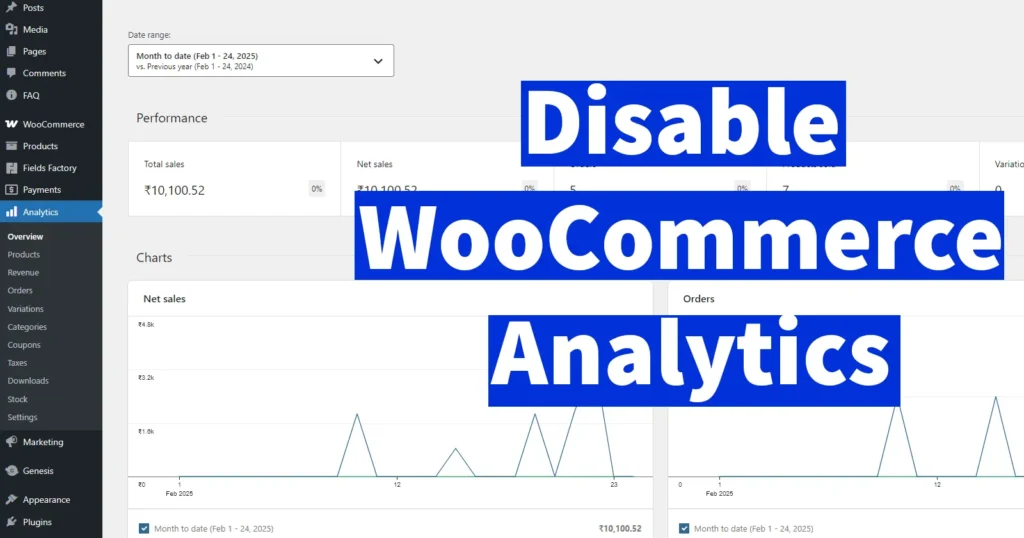 Disable WooCommerce Analytics