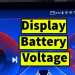 Display Battery Voltage on Car Android