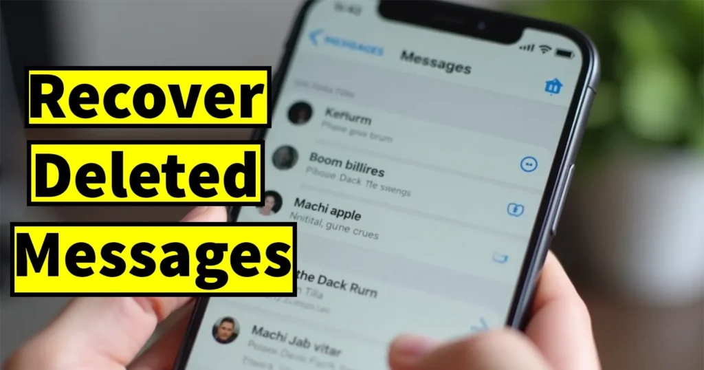 See Recently Deleted Messages on iPhone