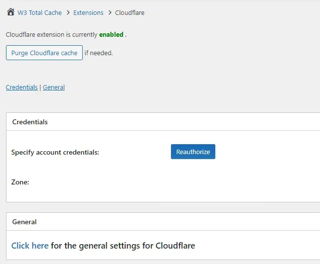 Cloudflare Settings