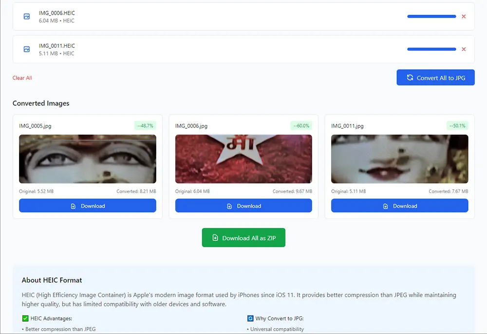 Download HEIC to JPG