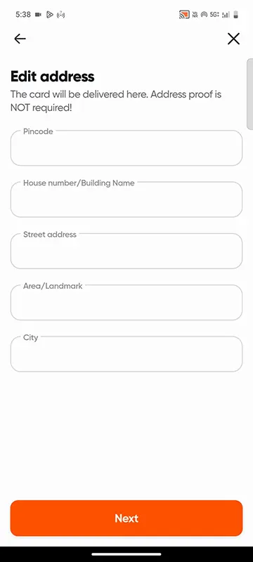 Edit Address