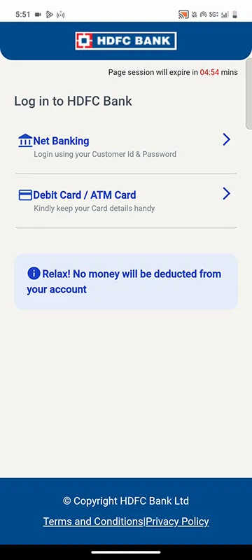 Login HDFC