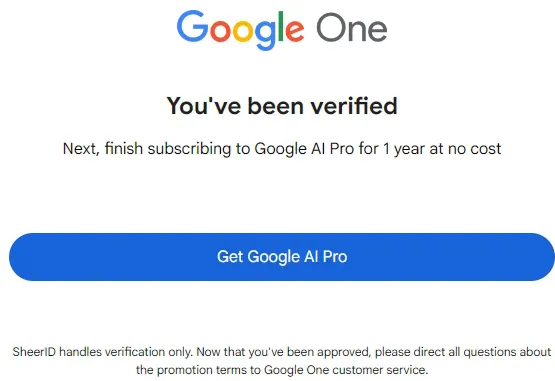 You've been verified