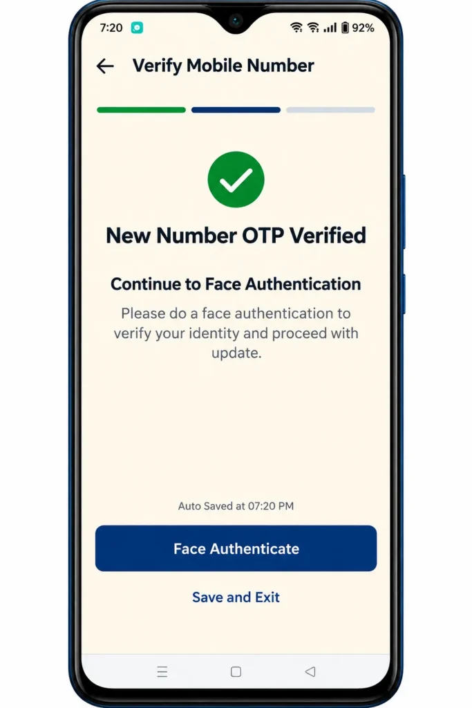 Aadhaar App New Mobile Number OTP Verified