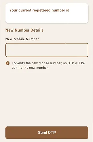 Enter New Mobile Number