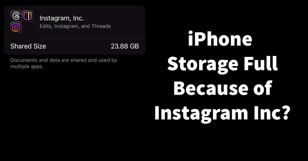Instagram Inc Consuming Storage on iPhone