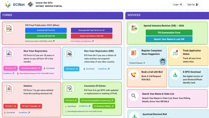 Voter Service Portal