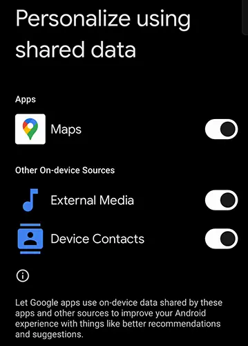 Personalize Using Shared Data