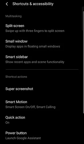 Shortcuts & Accessibility