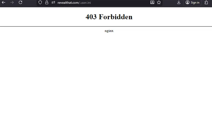 user.ini 403 forbidden