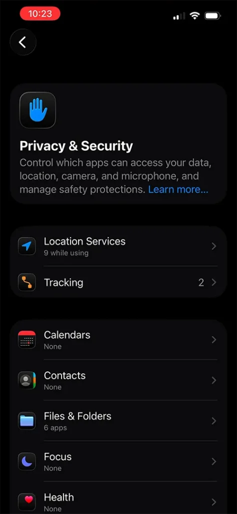 iPhone Privacy and Security