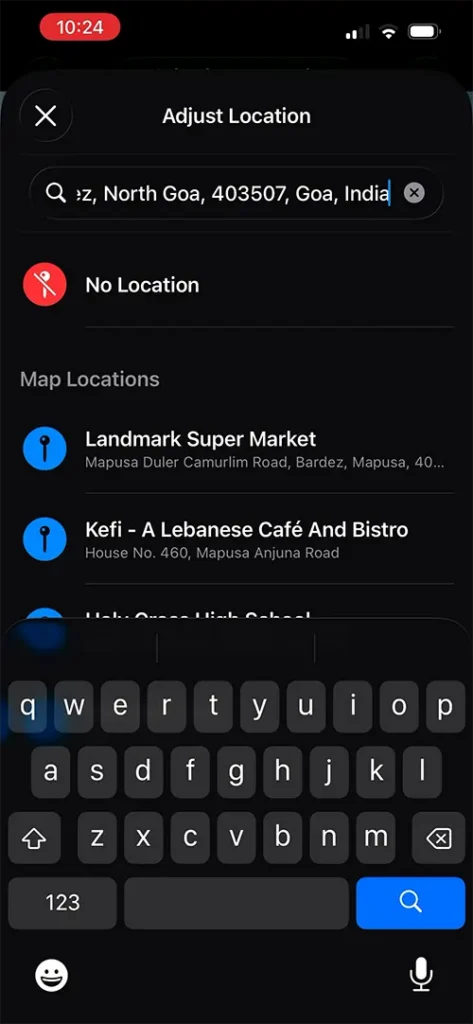 Photo Adjust Location