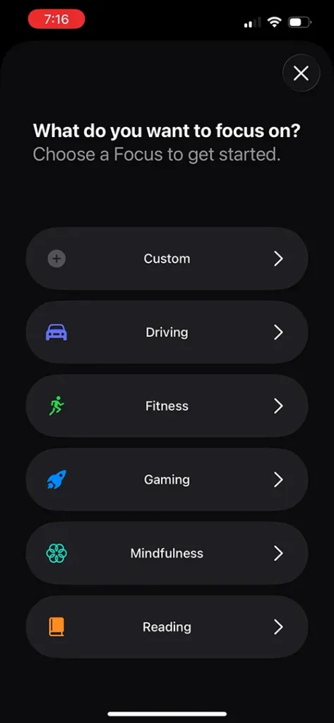 What Do You Want to Focus On