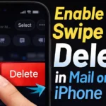 Enable Swipe to Delete Mail on iPhone