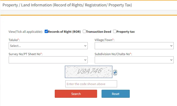  Property / Land Information (Record of Rights/ Registration/ Property Tax) 
