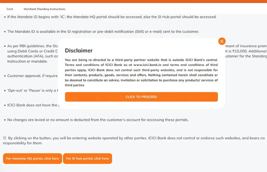 ICICI SI Page