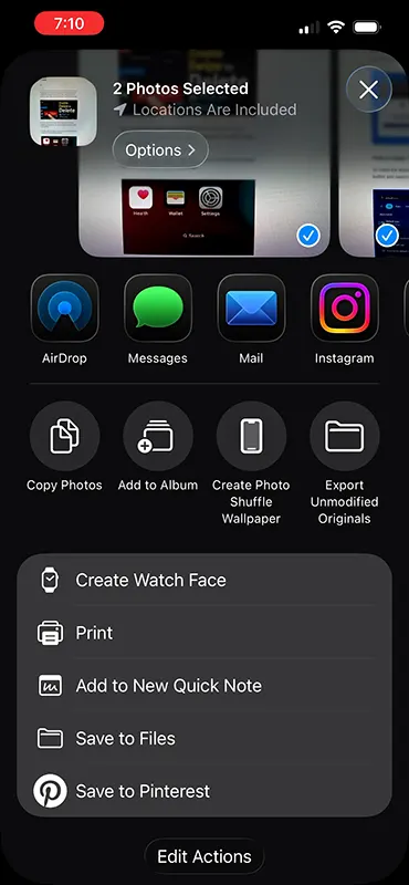 Multi Photo Options Print