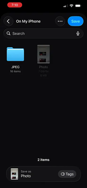 Multi Photo to PDF Save