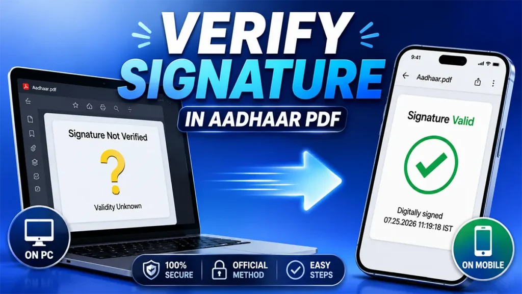 Verify Signature in Aadhaar
