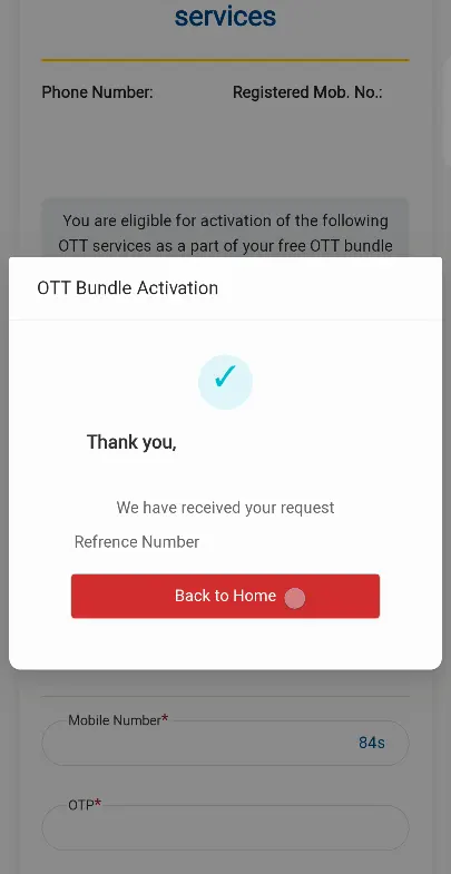 BSNL OTT Activated