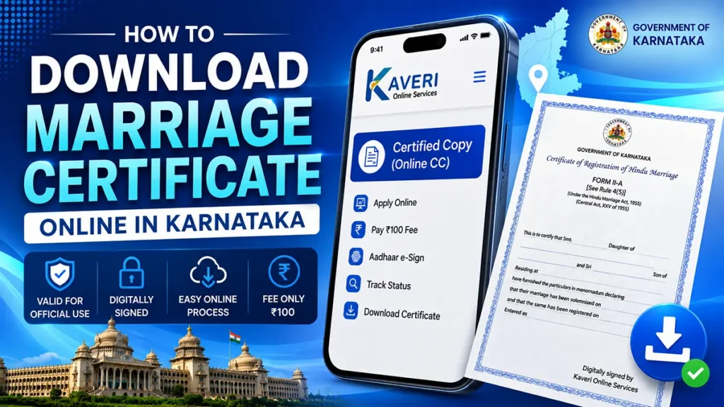 Download Marriage Certificate Online in Karnataka