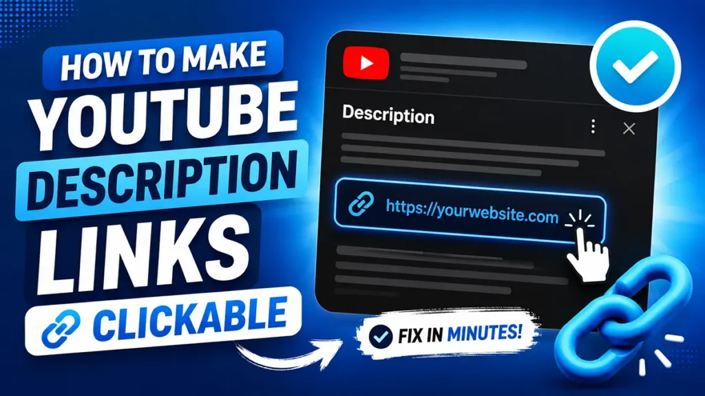 Make YouTube Description Links Clickable