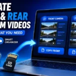 Separate Front and Rear Dashcam Videos