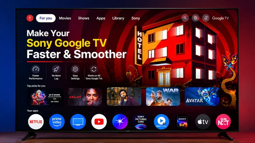 Sony Google TV Faster