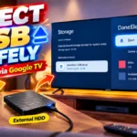 How to Eject USB Drive from Sony Bravia Google TV