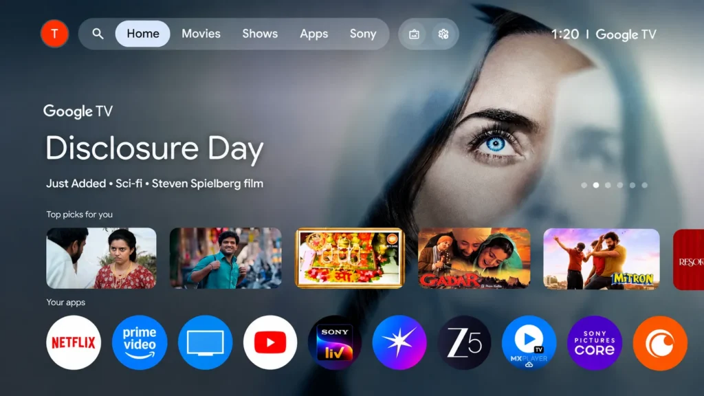 Google TV Home