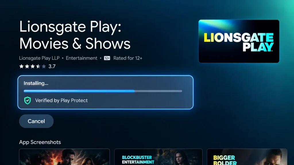 Sony TV Installing App