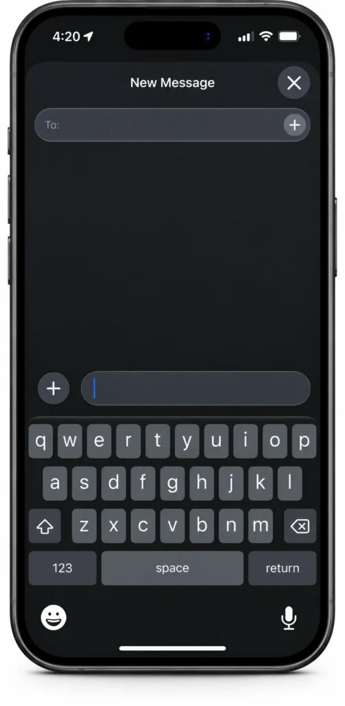 iPhone Message Audio Cleared